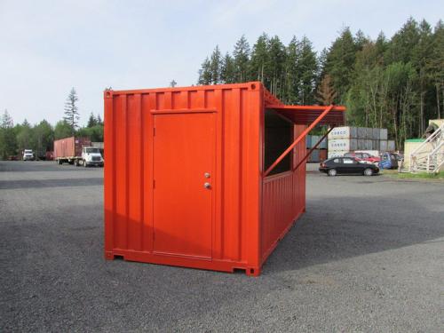 shipping container fireworks stand